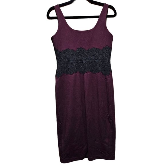 Bailey 44 Dracula's Lover Black Lace Overlay Sleeveless Cocktail Dress Size Med - Picture 4 of 12